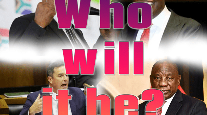 WHO WILL IT BE: 